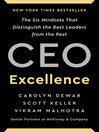 Cover image for CEO Excellence